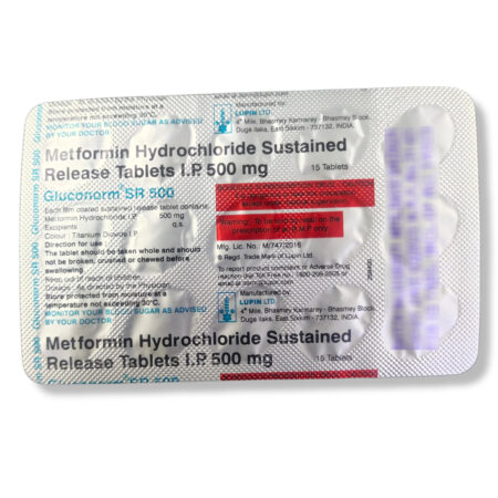 Gluconorm SR 500 Tablets 15s Pack