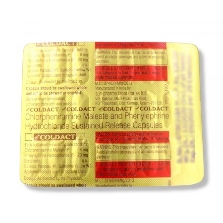 New Coldact Capsules 20s Pack