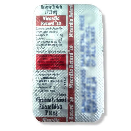 Nicardia Retard 10 Tablets 15s Pack