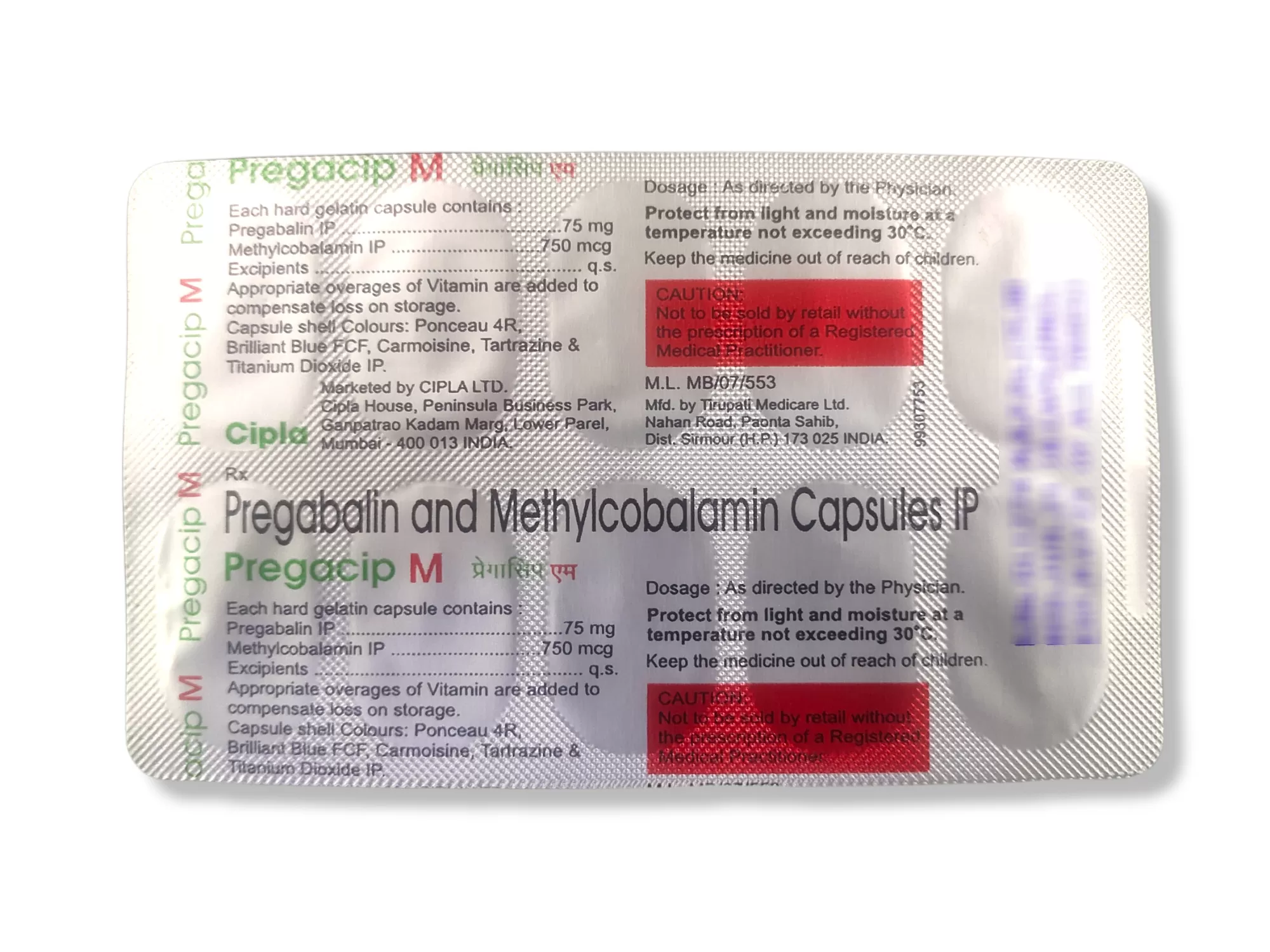 Pregacip M Capsules 10s Pack
