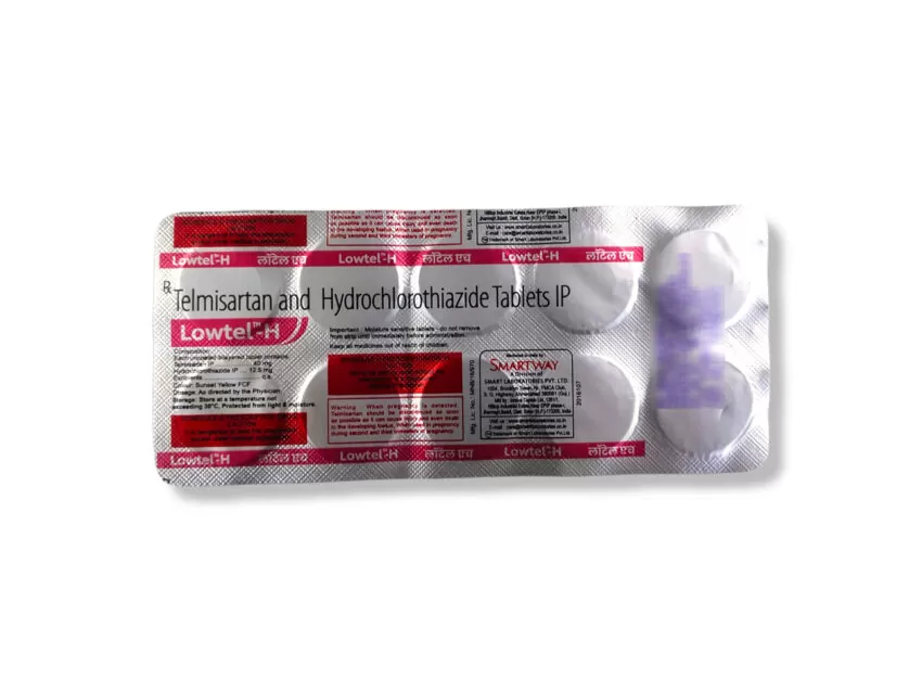 Lowtel-H tablets 10s Pack - Back