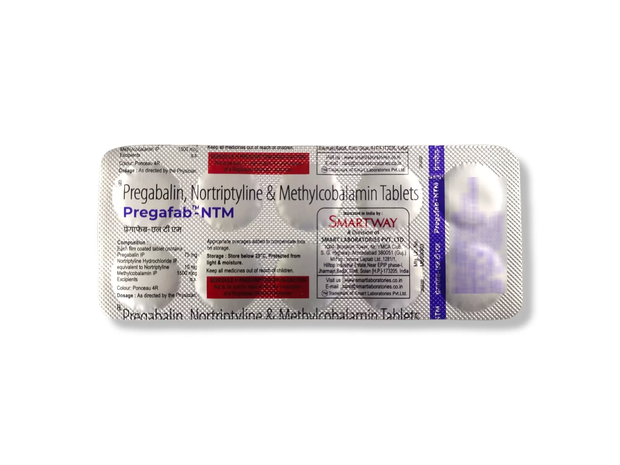 Pregafab-NTM tablets 10s Pack - Back